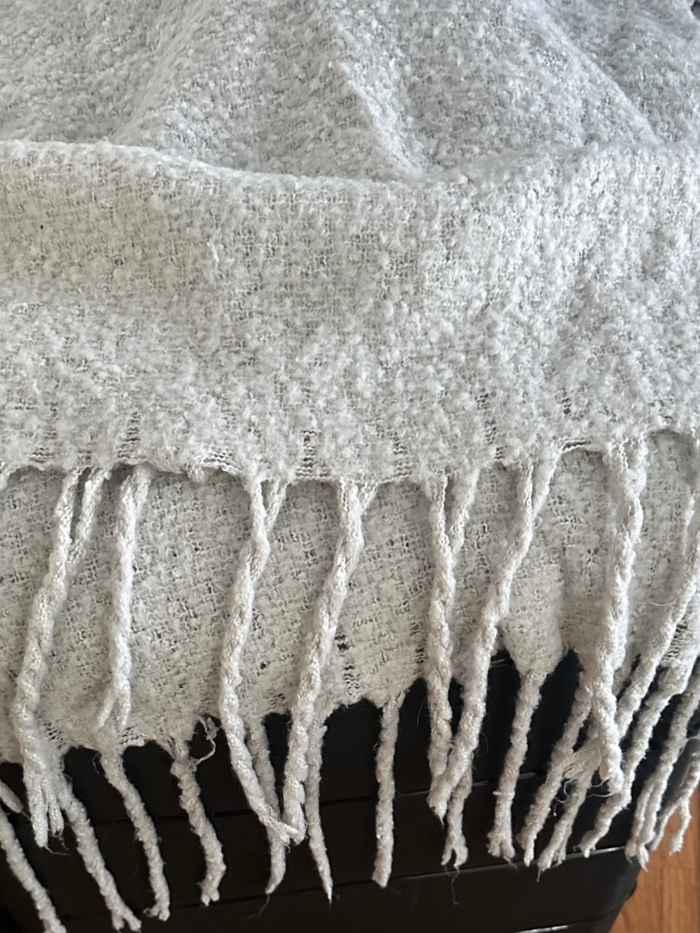 Wrap by Mer Sea in gray and cream tones